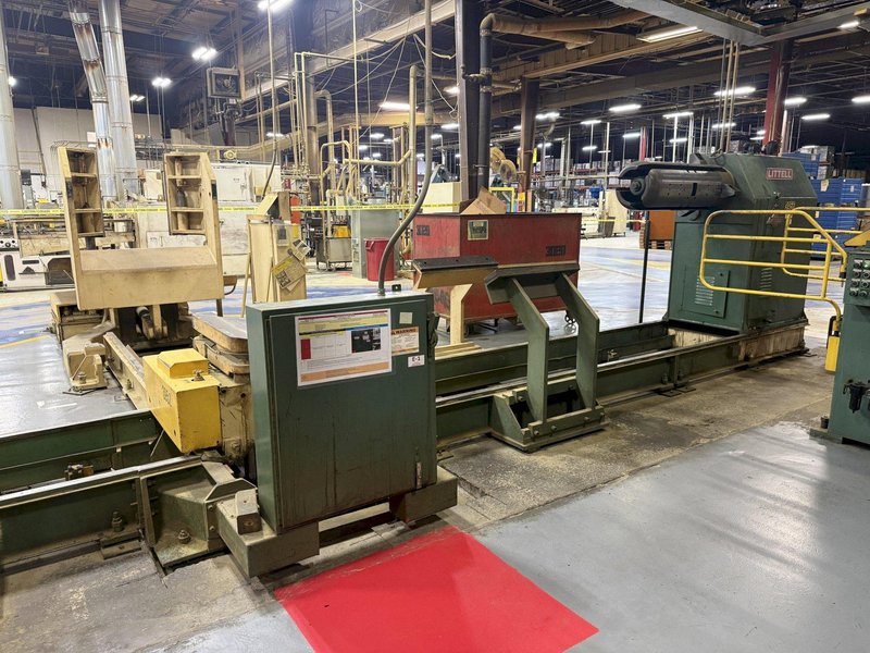 25,000 LBS X 36" LITTELL MODEL #250-38 COIL REEL UNCOILER &amp; CAR: YOBRO #26035