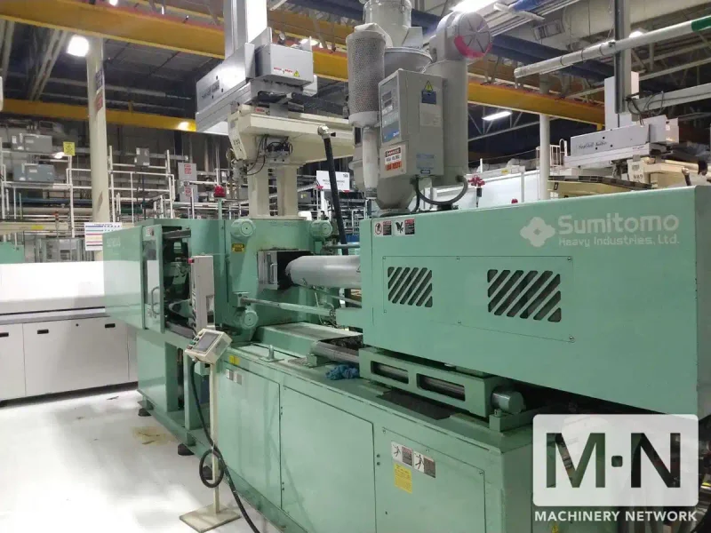 198 TON 8.7 OZ SUMITOMO MODEL SE180S INJECTION MOLDING MACHINE MFG 2001/2000  (6) AVAILABLE