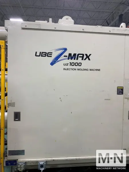 1000 TON 148 OZ UBE MODEL UZ1000 INJECTION MOLDING MACHINE MFG 2013