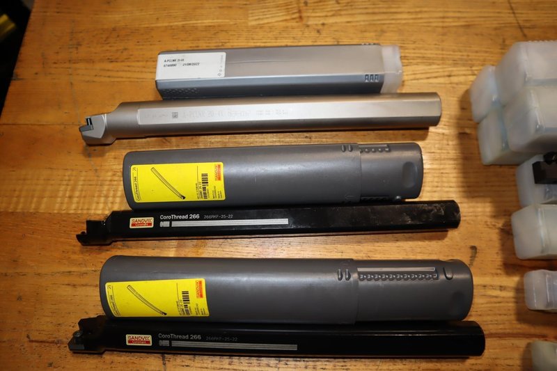 Kennametal, Sandvik Assorted Turning Tool Holders - Grooving, Boring &amp; More- Auction Item