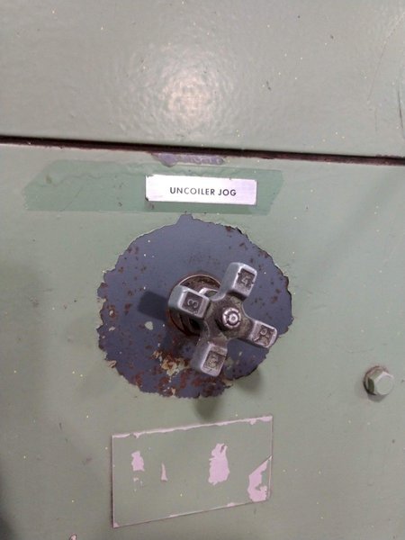 20,000 LB 10 TON X 36&quot; IOWA PRECISION MODEL #UCR20-36 MOTORIZED UNCOILER COIL REEL: STOCK #13455