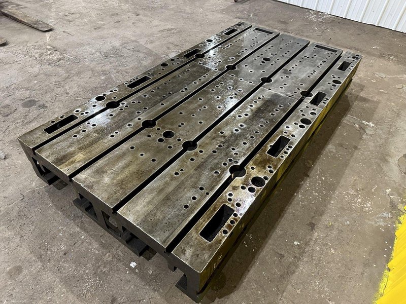 48&quot; X 92&quot; X 12&quot; T-SLOTTED LAYOUT RISER TABLE / FLOOR PLATE: STOCK #19754