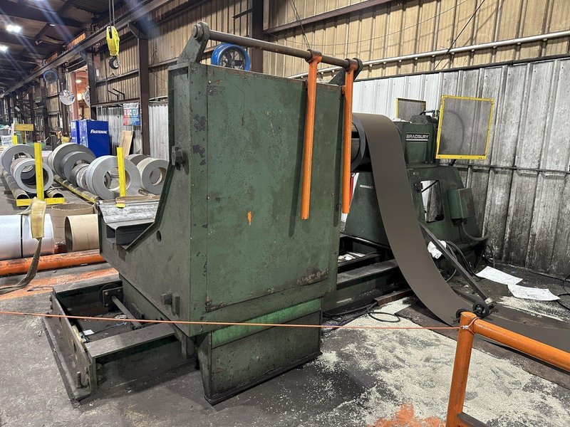 20,000 LBS X 48" BRADBURY POWERED UNCOILER &amp; COIL CAR: YOBRO #24755