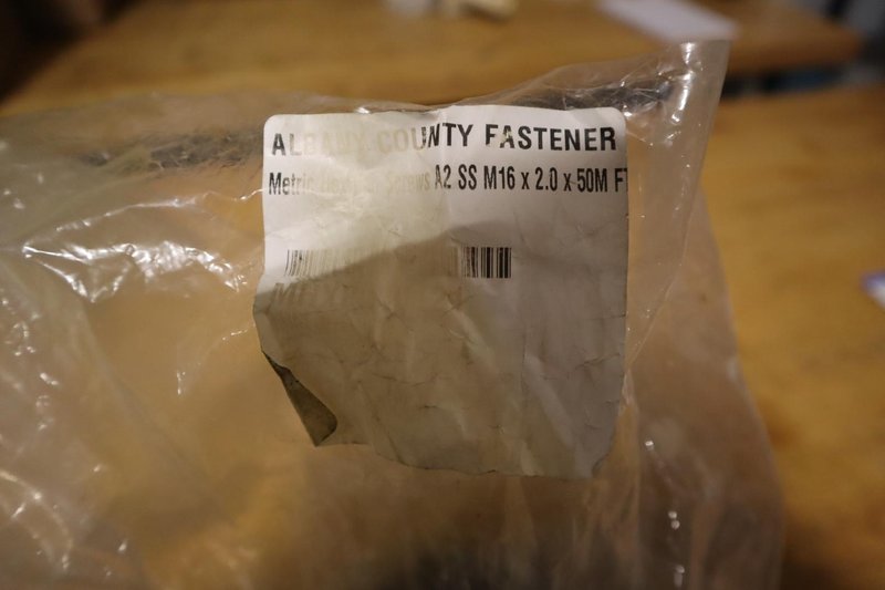 Metric Hex Cap Bolts, Stainless Steel M16 x 2- Auction Item