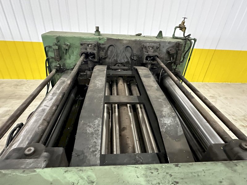 48" X 14 GAUGE AUTOMATIC FEED MODEL 13-32-48 13 ROLL STRAIGHTENER LEVELER: STOCK 19766