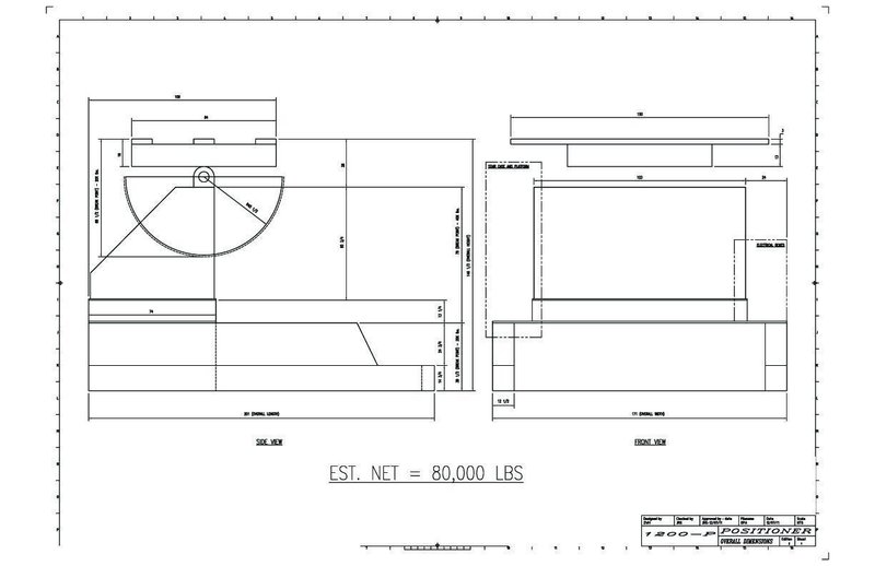 120,000 LBS RANSOME WELDING POSITIONER: STOCK #64866
