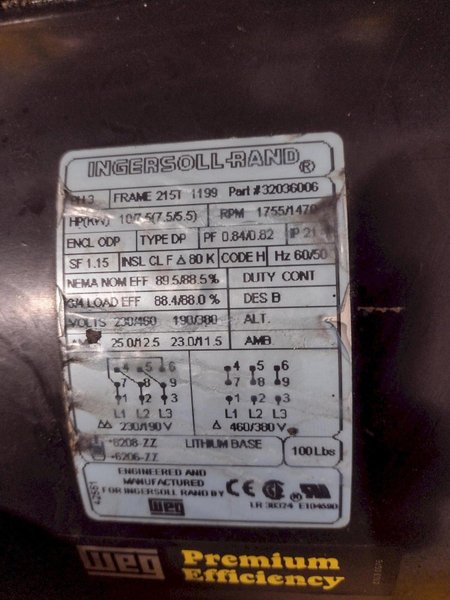 INGERSOLL RAND AIR COMPRESSOR: YOBRO #24822