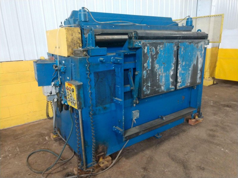 72" WIDE X .060" EGAN PRESS PARTNER  MODEL #S25-872 8 ROLL POWERED COIL STRAIGHTENER : STOCK #13907
