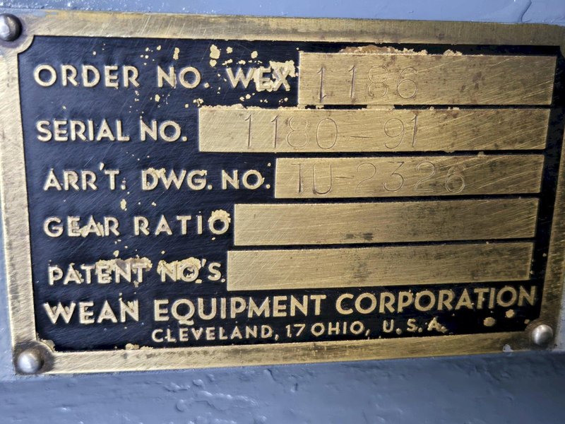 6,000 LB X 24" WIDE HORSBURGH &amp; SCOTT RECOILER. STOCK # 0980726