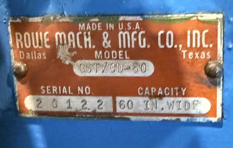 Threading Table, Rowe