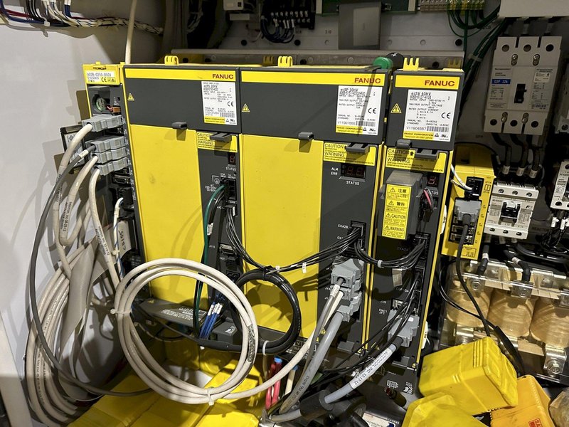 25 HP SERVO DRIVEN KRC PORTABLE CNC DRILL, TAP &amp; REAMING MACHINE WITH FANUC CONTROLS: STOCK #17445