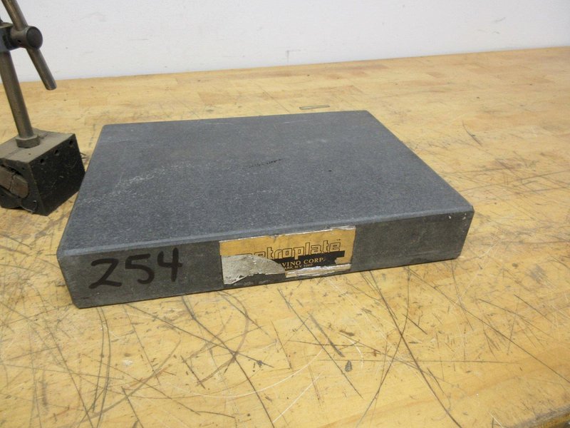 Granite Surface Plate 2" x 9" x 12" with Magnetic and Regular Height Stands- Auction Item