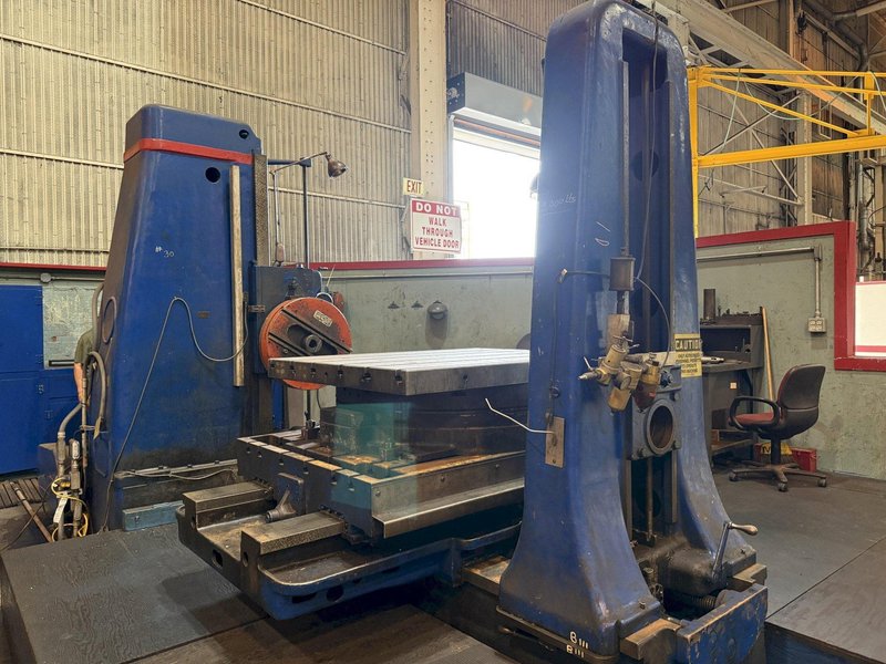 5&quot; Giddings &amp; Lewis Horizontal Boring Mill, 350-T With Facing Head, Tailstock and Rotary Table