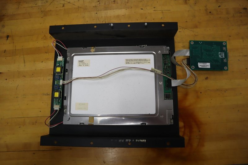 Used Haas Sharp LQ10D421 LCD 10.4" Screen Upgrade with Haas 65-3410 LCD Differential Line Receiver Upgrade Board