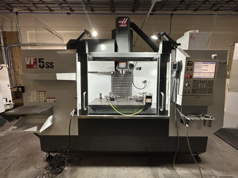 Haas VF-5SS 5 Axis VMC, 2021 – WIPS, Haas Rotary