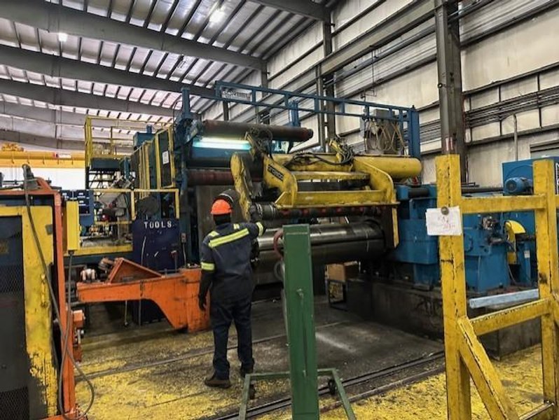 72&quot; x .625&quot; x 70,000# PRO-ECO HEAVY GAUGE INJECTOR HEAD SLITTING &amp; PACKAGING LINE