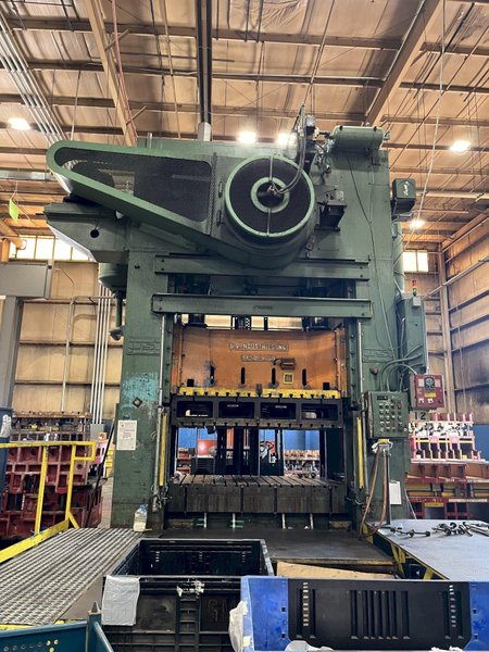 500 Ton S4-500-96-60 USI Clearing Straight Side Press, 96&quot;x60&quot; Bed, 60&quot;SH, 24&quot;Stroke, 12&quot; Slide Adj.