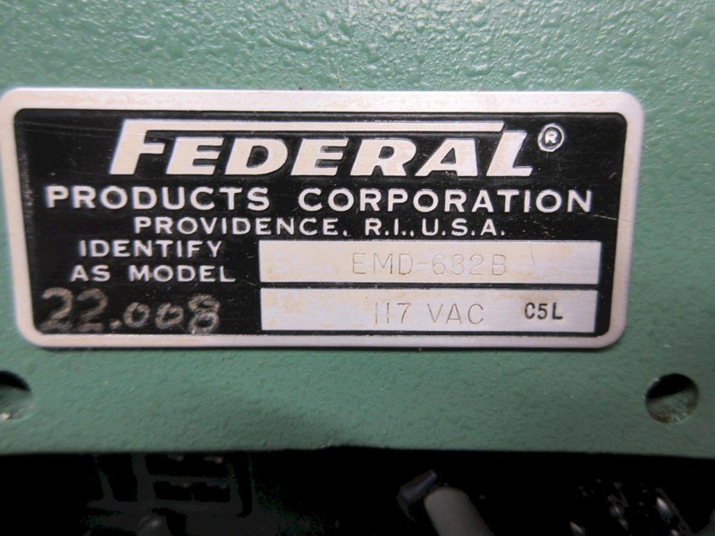 Federal Electric Bore Gage System EMD-632B (2 Units)  with Analog Readout, (2) 28.65mm Probe Heads and (1) 28.65mm Master Setting Ring- Auction Item