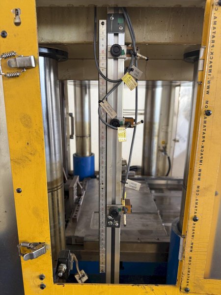 50 TON BP POWER ENGINEEERING FOUR POST HYDRAULIC PRESS (2014). STOCK # 0130425.