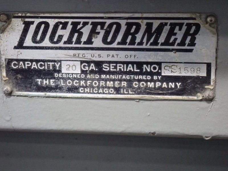 LOCKFORMER 20 GAUGE X 5 STATIONS ROLL FORMER  -  SS1598