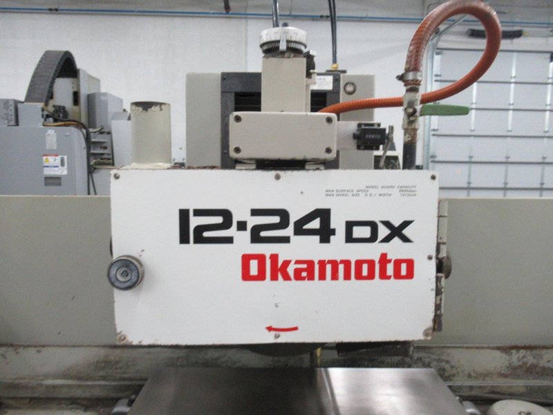 Okamoto ACC-12.24 DX Automatic Surface Grinder, 12"x 24", Incremental Downfeed, Over Wheel Dresser,  Coolant