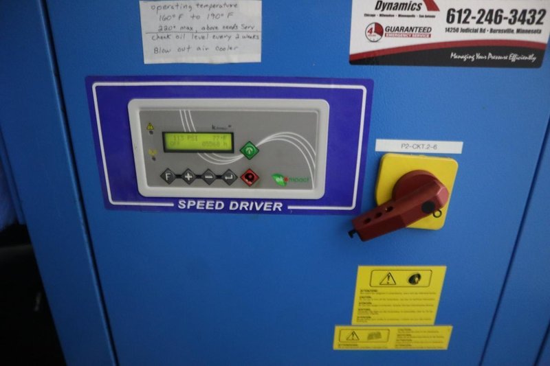 Pneutech RK-20VSD-115B-L Air Compressor, 20 HP, Rotary Screw-Type, Variable Speed - NEW 2020- Auction Item