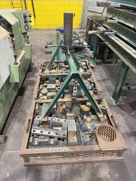 2001 BERCO PT250 TRACK PRESS WITH WTC ELECTRIC IMPACT WRENCH &amp; CONVEYOR: YOBRO #24374
