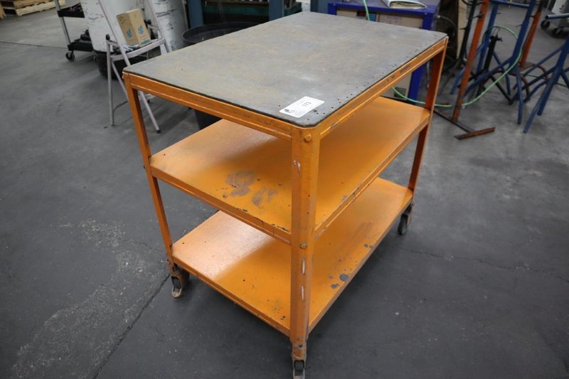Metal Shop Cart (3) Shelves- Auction Item