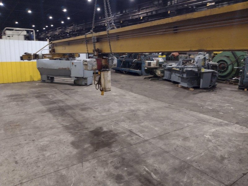 3 / 5 TON X 30' NORTH AMERICAN SINGLE GIRDER TOP RUNNING OVERHEAD BRIDGE CRANE &amp; COFFING HOIST: YOBRO #25275