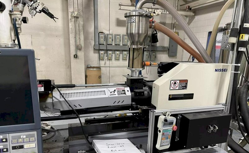 Nissei Used PNX60III-5A Injection Molding Machine, 72 US Ton, 1.2 oz., yr. 2020