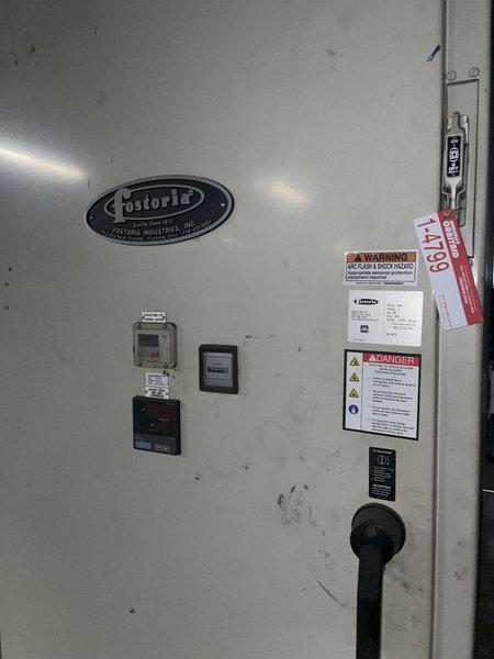 96&quot; FOSTORIA MODEL E0702 4-ZONE INFARED PASS THROUGH CURRING OVEN, LIKE NEW CONDITION: STOCK #15417