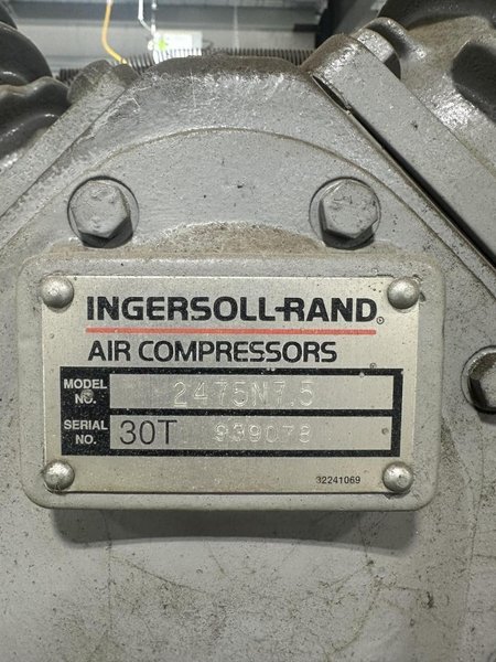 Ingersoll Rand Model 2475N7.5 Type-30 Electric Air Compressor- Auction Item