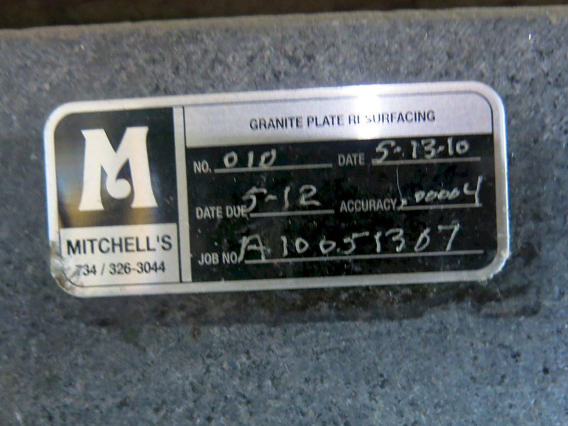 Mitchell&#039;s 24&quot; x 36&quot; x 5&quot; Black Granite Surface Plate