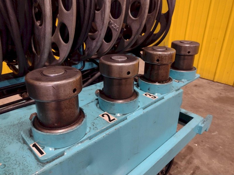 40 TON MODERN HYDRAULICS 4 CYLINDER PORTABLE HYDRAULIC DIE SETTING &amp; SEPARATING SYSTEM: STOCK #23776