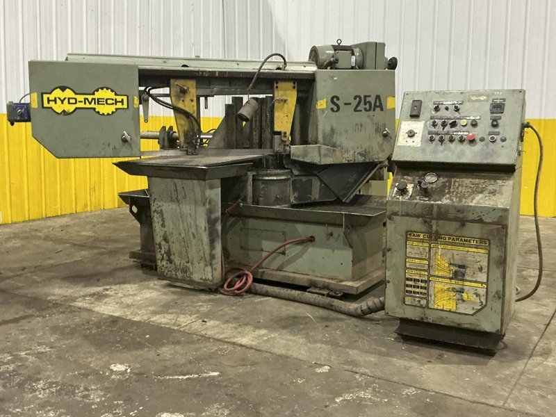18" X 27" HYDMECH MODEL #S25-A HORIZONTAL SWIVEL MITER AUTOMATIC BAND SAW: YOBRO #25047