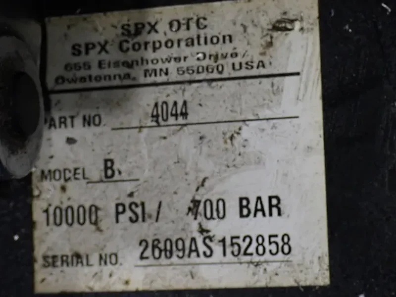 SPX CORPORATION HYDRAULIC POWER UNITS  -  4044