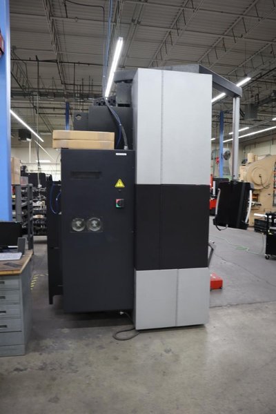 Amada HG 1303 CNC Hydraulic Press Brake, 143 Ton x 112.4", Down-Acting, AMNC 3i Control, 6-Axis BG, Curtains