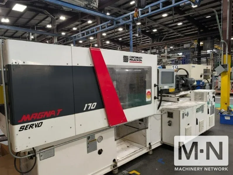 170 TON 15.8 OZ CINCINNATI MILACRON MAGNA T SERVO 170 INJECTION MOLDING MFG 2014