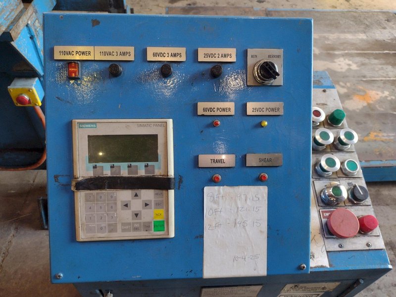60" x 14 GA X 20,000 LB IOWA PRECISION MODEL #SLR6014-2.5 SLITTING CUT TO LENGTH COIL SLEAR LINE: YOBRO #26015