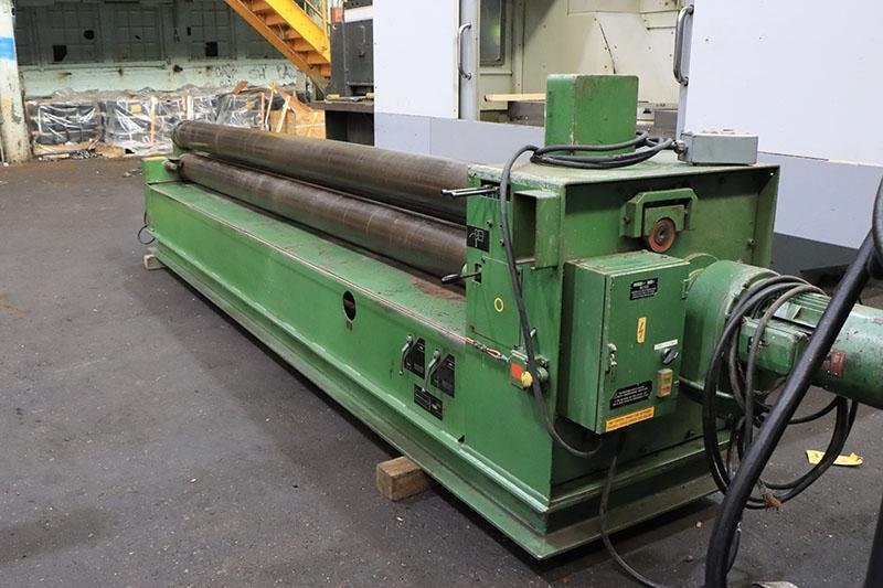 10 Ga. X 12 ft Hassleholms (Roundo) 3-Roll Hydraulic Plate Bending Roll Model PA 185/12