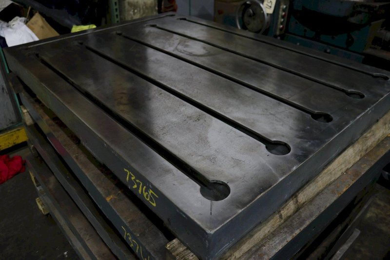 43-1/2&quot; X 59&quot; X 4&quot; T SLOTTED STEEL LAYOUT PLATE: STOCK #73765