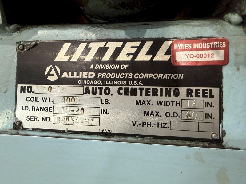 4,000 LBS LITTELL REEL: YOBRO #25259