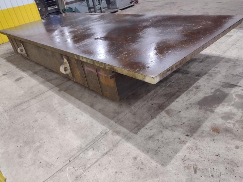 97&quot; X 241&quot; STEEL LAYOUT TABLE WITH 3&quot; PLATE TOP: STOCK 11833
