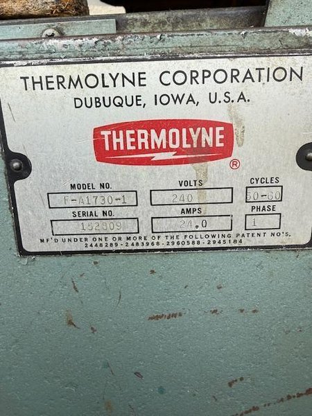 Thermolyne Electric Heat Treat Oven on Metal Stand- Auction Item