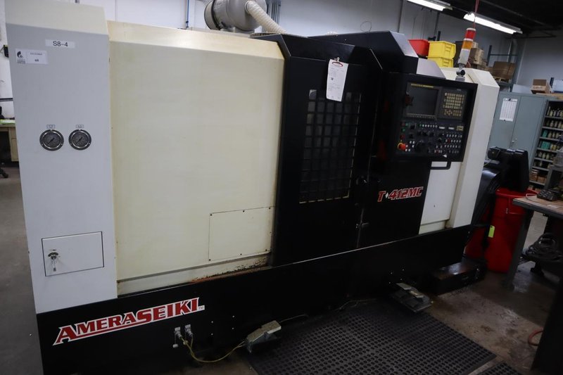 Amera Seiki T-412MC CNC Turning Center with Live Milling, 12 Station Turret, 12&quot; 3-Jaw Chuck, Tailstock, Chip Conveyor, Auto Tool Presetter- Auction Item