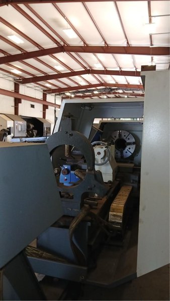Weiler E90 x 3000 CNC Lathe, 2012 – 10″ Bore, Weiler CNC Control, Steady Rest, Chip Conveyor