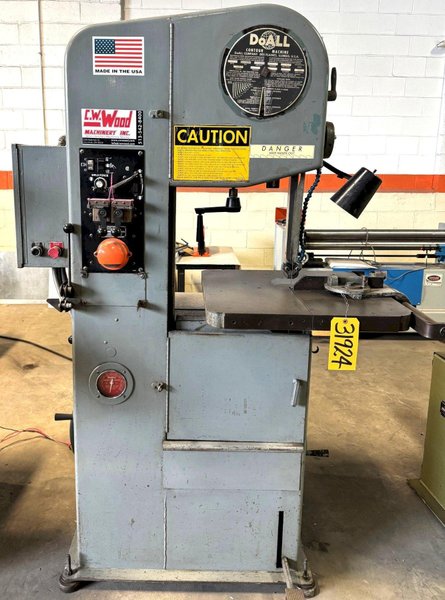 16" Doall Vertical Band Saw 1612-0, 12" Under Guide, 50-5200 FPM, 24" x 24" Tbl.