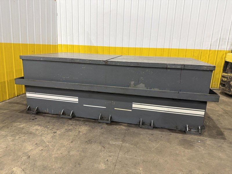 60" X 120" T-SLOTTED LAYOUT TABLE / FLOOR PLATE WITH COOLANT TROUGHS: YOBRO #25558