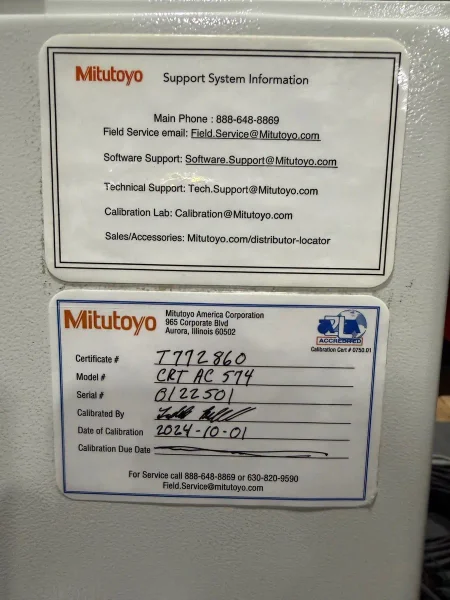 USED MITUTOYO CRYSTA-APEX C574 20" X 28" CMM