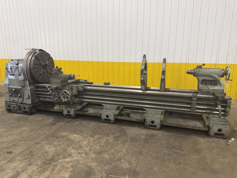 32"/46" X 144" MEUSER GAP BED ENGINE LATHE 3-1/8" HOLE: YOBRO #25908